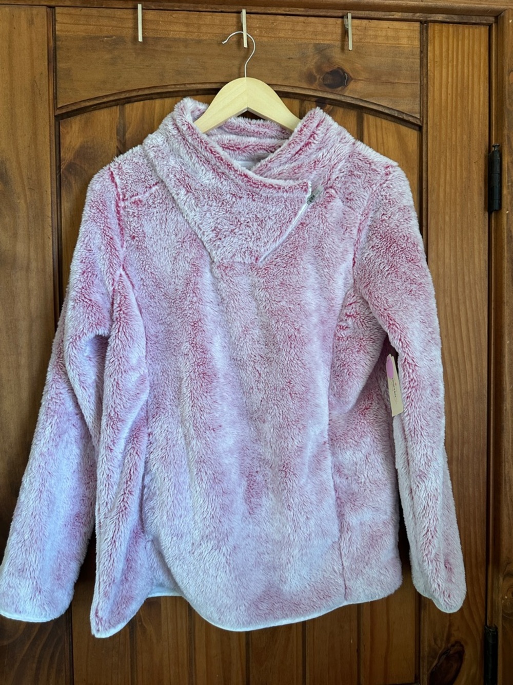 St. John's Bay Plush Funnel Neck Sweater - Light Pink